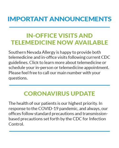 Allergy, Asthma & Immunology Las Vegas Southern Nevada Allergy