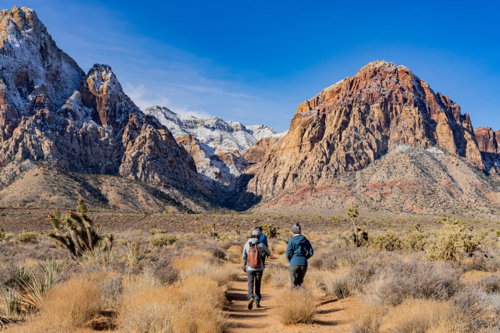 Children with allergic rhinitis enjoying the outdoors in Las Vegas.